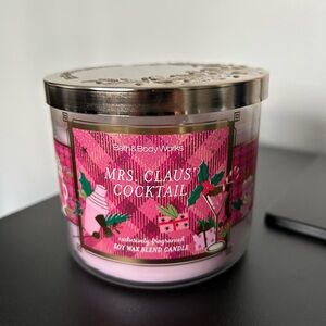 Bath And Body Works Mrs Claus Cocktail 3 Wick Candle